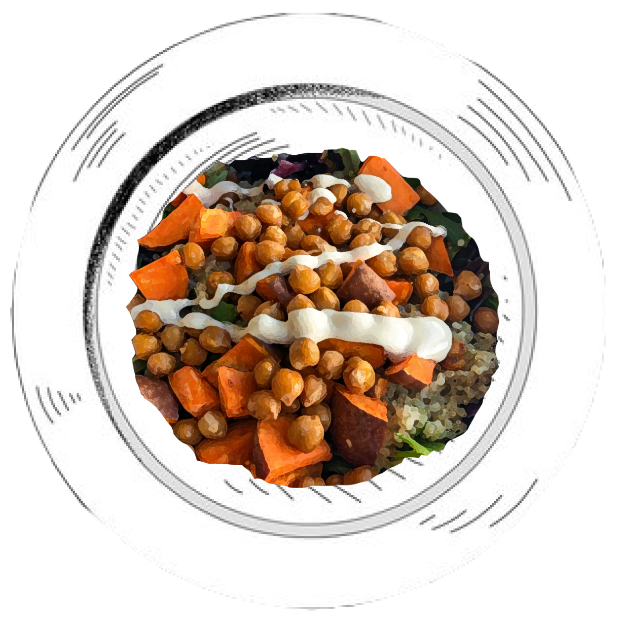 Roasted Chickpea Quinoa Bowl